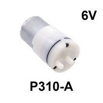 온수 순환 펌프 보일러 모터 1pcs 310 진공 dc 6v 3.7v 워터 다이어프램 음압 전기 미니 스프레이 기계 부품, p310-a 6v, P310A 6V