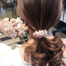 [KT알파쇼핑]리든 꽃 비즈 장식 머리끈 헤어밴드