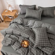 저렴한침구세트 딸기 침구 세트 꽃 인쇄 침대 린넨 이불 커버 플랫 시트 베갯잇 퀸 싱글