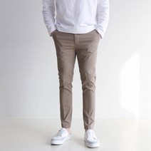 모룸 9부 스판 슬림핏 기본 면바지