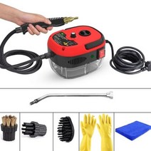 YOUPIN-2500W 가전 스팀 청소기 고온 살균 에어컨 주방 후드 자동차 클리너 110V 220V 가전 제품 스팀 청소기 고온 살균, red, CHINA, EU + 220V