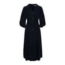 베스띠벨리 22S/S 퍼프 소매 디테일 스트랩 카라 원피스 BEO2545NA