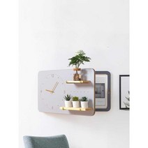 두꺼비집 가리개 인터폰 배전함 커버 모던 인테리어 시계, 핑크 S-A형