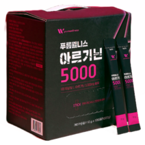 고함량 아르기닌 5000 대용량 스틱100포x1박스 타우린 분말 가루 파우더 포도맛