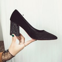 335 하이힐 킬힐 펌프스 여성 정장 구두 키튼힐 통굽