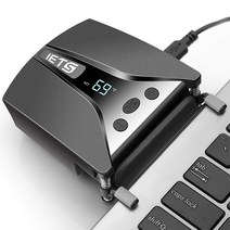 흡입식 노트북 쿨러 IETS GT202U 통풍구 장착