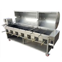 바비큐그릴 대형 펜션 상업용 펜션 전기통닭구이 기계, 4구 무연 양다리 오븐