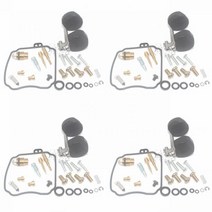 4 세트 야마하 XVZ 1300 A AT LT 로얄 스타 XVZ13 XVZ1300 9600 기화기 수리 키트 플로트 메인 슬로우 제트 다이어프램, 4 sets of floats