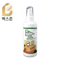 벅스존 세이프액 100mL 안전 해충기피제 털진드기 모기 이카리딘 7g 휴대용 야외활동 소풍 캠핑 일본뇌염 말라리아