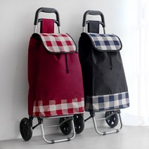 심플체크 접이식 핸드카트/ koonshop 쿤샵, 심플체크 카트 와인