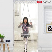 다샵 현관 방문용 일체형자석 EVA 방풍비닐 벤치(투명), 1