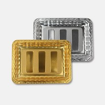 고급 PET용기 99호 금색 은색 박스 600개 정육포장 고기진열 떡 배달 재활용 일회용기 PSP트레이