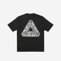 팔라스 트라이텍스트 티셔츠 블랙 - 22FW Palace Tri-Text T-Shirt Black - 22FW