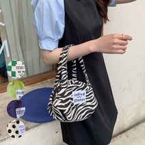 도트 / 에코 토트백 5color 가벼운가방 손가방 체크가방 지브라 미니