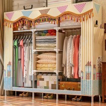 접이식 옷장 천으로 옷장 장롱 가구 선반 붙박이장, 섹션 B 선샤인 타운