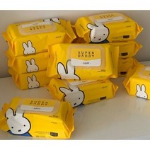 슈퍼대디 저자극 아기물티슈 소프트 캡형, 1팩, 20개