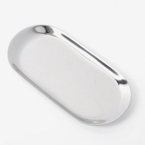 업소용 스텐 거스름 돈접시 트레이 2개 캐쉬트레이 타원형트레이 거스름돈접시 거스름돈쟁반 거스름트레이