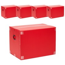 플라스틱 이사박스 8호, 빨강, 5개