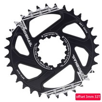 스램구동계 MTB GXP 자전거 크랭크셋 고정 기어 크랭크 30T 32T 34T 36T 38T 40T 체인 링 sram gx xx1 X1, 06 3mm Offset 32T 12S