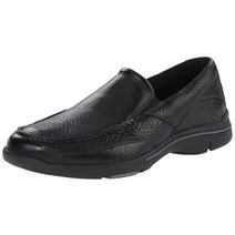Rockport 락포트 남성용 에버돈 슬립온 로퍼 가죽 캐주얼 신발 블랙 레더 /플린트8.5 와이드