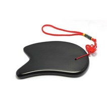 얼굴 바디 마사지 괄사 00% 블랙 바살트 비안 핫 오일 스톤 릴 구아샤 보드 주름 제거 화이트닝 페이스 케, 01 black bianstone