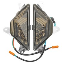가와사키 닌자 250 300 400 650 1000 ZX6R 2013-2021 LED 전면 방향 표시등 깜박이 신호등 14 15 16 17 18, 01 Smoke