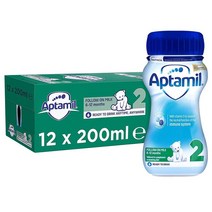 Aptamil 2 Follow On Baby Milk 앱타밀 6~12개월 팔로우 온 베이비 밀크 액상 분유 200ml 12개