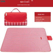ZZJJC 인스 바람 피크닉 매트 방습 매트 피크닉 천막 사용자 외지 매트, 홍백격(평가 유례), 145*180