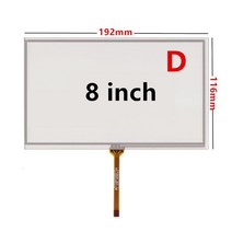 태블릿 LCD 부품 6.2/7/8 인치 저항 디지타이저 터치 스크린 패널 유리 자동차 DVD GPS 네비게이션 멀티미디어 교체, [04] 6.2 inch D style