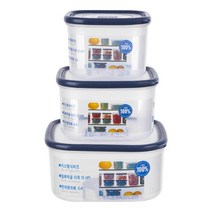 토마 정사각 밀폐용기 3size 반찬통 냉장고 수납정리, 2호