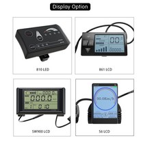 Ebike 부품 키트 컨트롤러 디스플레이 스로틀 PAS 1T4 케이블 250W 모터 전기 자전거 방수 플러그 36V 48, 05 36V 861LCD 20A, 01 Thumb throttle