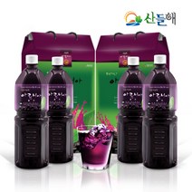 산들해 국내산 아로니아원액 아로니아즙, 4병, 1000ml