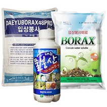 붕사 입상 물붕산 모음 배추 붕소 비료 고농도 1kg 복합비료 영양제 토양개량제 텃밭 주말농장 대유 비료, 대유 물붕산500ml