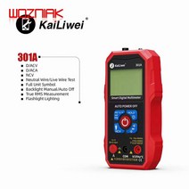 Kailiwei-301CNCV 디지털 멀티미터 6000 카운트 자동 범위 AC/DC 전압계 플래시 백 라이트 대형 스크린 테, 01 301A