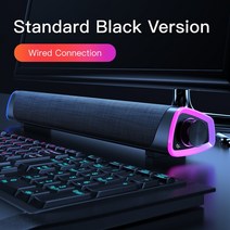 블루투스 스피커 휴대용 미니 유선 USB 무선 컴퓨터 스테레오 서브우퍼 사운드바 3D 홈 서라운드 PC 극장 Aux 3.5mm, [01] Wired and Bluetooth