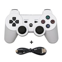 소니 ps3 지원 블루투스 무선 게임 패드 플레이 스테이션 3 콘솔 조이스틱 컨트롤러, 하얀