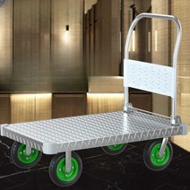 강판 카트 접이식 짐 운반 무소음 핸드카트 트레일러, 상세 페이지 참고, 88X58cm/스틸바디/8인치확대바퀴/무소음