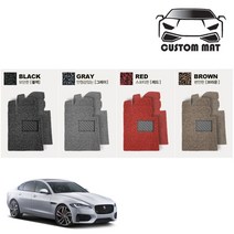 커스텀 재규어 XF 코일매트 카매트 일체형 확장형 프리미엄제작, 레드, XF 2세대 포트폴리오(16년~)  1열+2열일체형