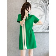 여름반팔원피스 시크 예쁜 고퀄리티 감각 냉담 무드 여성 작은 슬림핏 키커 보이는 티셔츠 4881861882