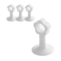 차차미 대형 문쾅 문충격 소음방지 흡입식 실리콘 도어스토퍼, 화이트, 4개
