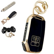 루루형제 기아 차 키케이스 스마트 자동차 K3 K5 K7 K8 K9 스포티지 쏘렌토 니로 레이 셀토스 카니발 키커버 키홀더 키링, 키케이스+번호키링+가죽리본키링+가죽스트랩, AK-08, 다크블랙