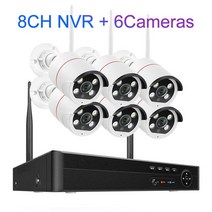 Techage-8CH 5MP 무선 카메라 시스템 양방향 얼굴 감지 Wifi CCTV 비디오 감시 보호 키트 ONVIF P2P, 03 8CH and 6 Cameras_01 없음