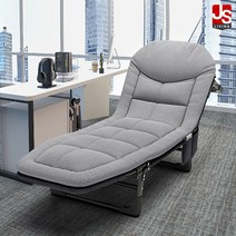 JS무역 접이식 침대 간이 야전 매트리스 캠핑 병원 각도조절 리클라이너 200*63*26 그레이 루니 사무실 보조 경량 [MD: KEdr382d_oeis_32], *루니 각도조절 침대