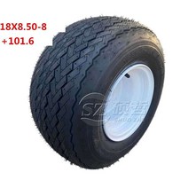 18X8.50-8 ATV 타이어 4륜 관광 전기차 배터리 카 골프카트 관광버기, 두꺼운 18X8.50-8 타이어 + 휠
