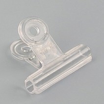 투명 서류 영수증 과자 보관 정리 불독 클립 집게 4호, 3호