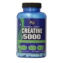 네츄럴스포츠 크레아틴 5000 베지테리안 캡슐, 1개, 180개입
