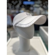 루이까스텔[NC강남] 22F/W LOUIS CASTEL 여성 간절기 골프모자 아이 자수로고 썬 바이저 캡, 화이트