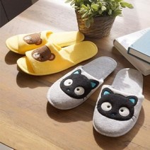 겨울 포근한 천실내화 냥이 귀여운 슬리퍼 보온