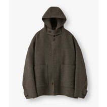 LAFUDGESTORE 울리치 오버핏 하프 후드 코트Check brown Woolrich Overfit Half Hooded CoatCheck