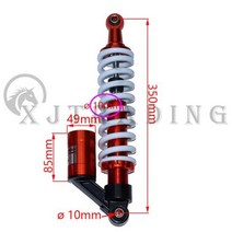 오토바이에어백 에어백슈트 보호대 범용 325mm350mm 전면후면 에어백 충격 흡수기 댐핑 150cc 200cc 250cc ATV UTV 버기 쿼드 바이크 부품 쇼크 업소버, 350mm Rear shoc